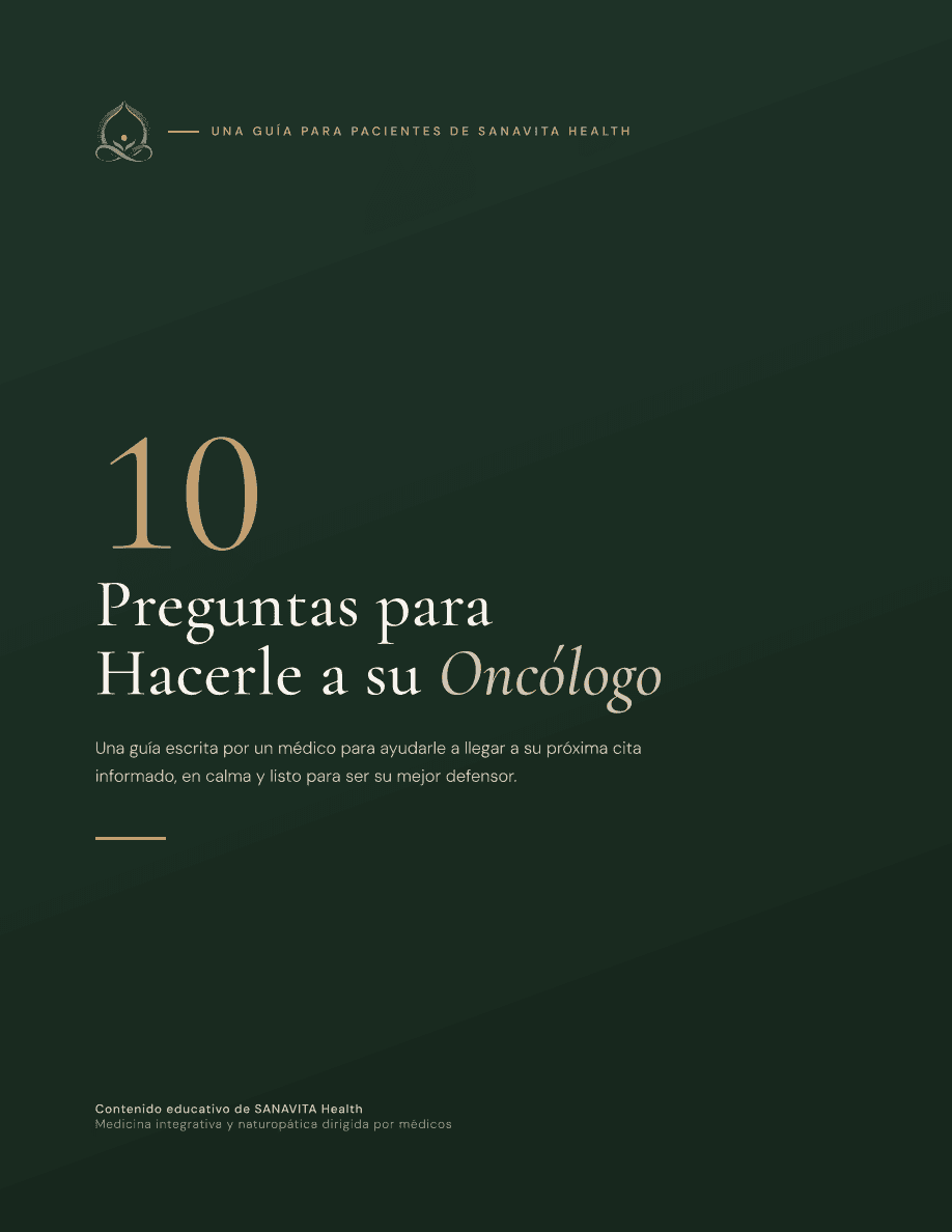 Portada de la guía gratuita: 10 Preguntas para su Oncólogo